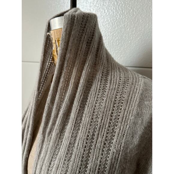 Calvin Klein jeans Women's 100% Cashmere Open Front Pale Gray Sweater Sz s - Picture 4 of 16